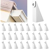 Morningro Aluminum Gutter Wedges, 3/12 Through 5/12 Slope, White, 25pcs | Levels Gutters on Angled Fascia, Fits 5 Inch K-style, 3/12-5/12 Roof Slope, Ensures Proper Drainage and Installation