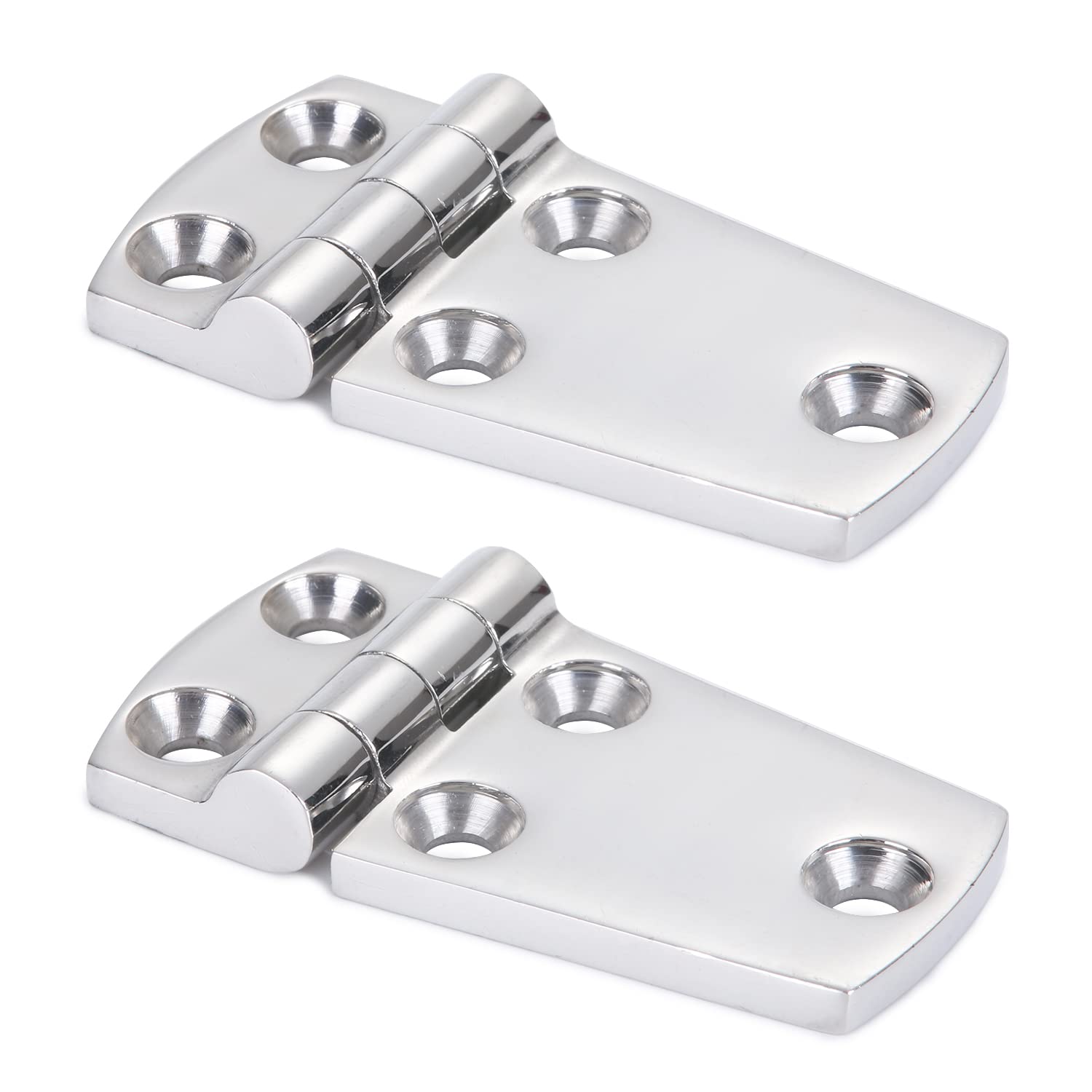 9Tong Hardware Mount Door Hinge Stainless Heavy Duty Boat Hinge Steel Yacht Deck Stainless Hinge Marine Garage SUS316 2pcs 38 mm x 71 mm