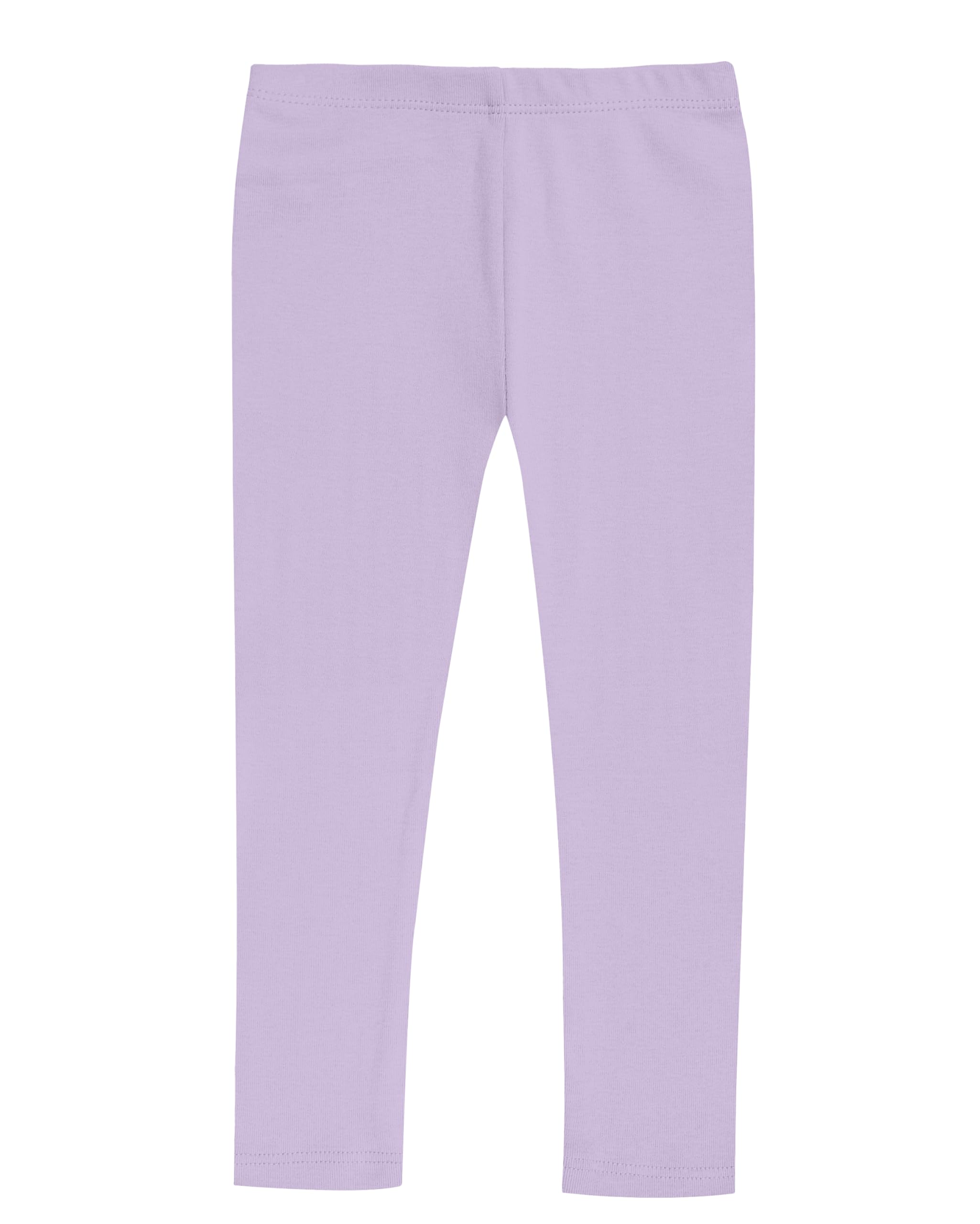 *All variations included* Girls 100% Cotton Leggings – Soft Breathable Baby Rib Pants for School Uniform, Sensory-Friendly Wear, Sensitive Skin Comfort, Everyday Play & Layering Basics (Lavender, 3 Years)