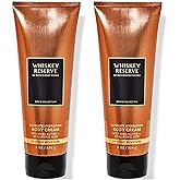 Bath & Body Works Men's Whiskey Reserve Ultra Shea Cream 8 Oz 2 Pack - Ultimate Hydration, 16 Ounce