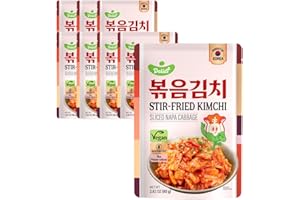 DELIEF Stir-Fried Kimchi Pouch 80g Korean Traditional Kimchi, 8 Packs