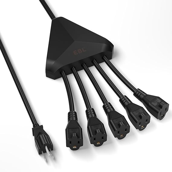 EBL Octopus 5 Outlet Surge Protector Power Strip, 4.5Foot