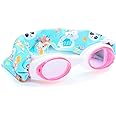Splash Place SWIM GOGGLES with Fabric Strap - Adult & Kids Swim Goggles - PINKS & PURPLES