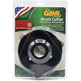 Grass Gator 4680 Brush Cutter Head with Metal Blades | Extra Heavy Duty Replacement for Straight Shaft Gas Trimmers 25cc+ | Commercial Grade Universal Fit