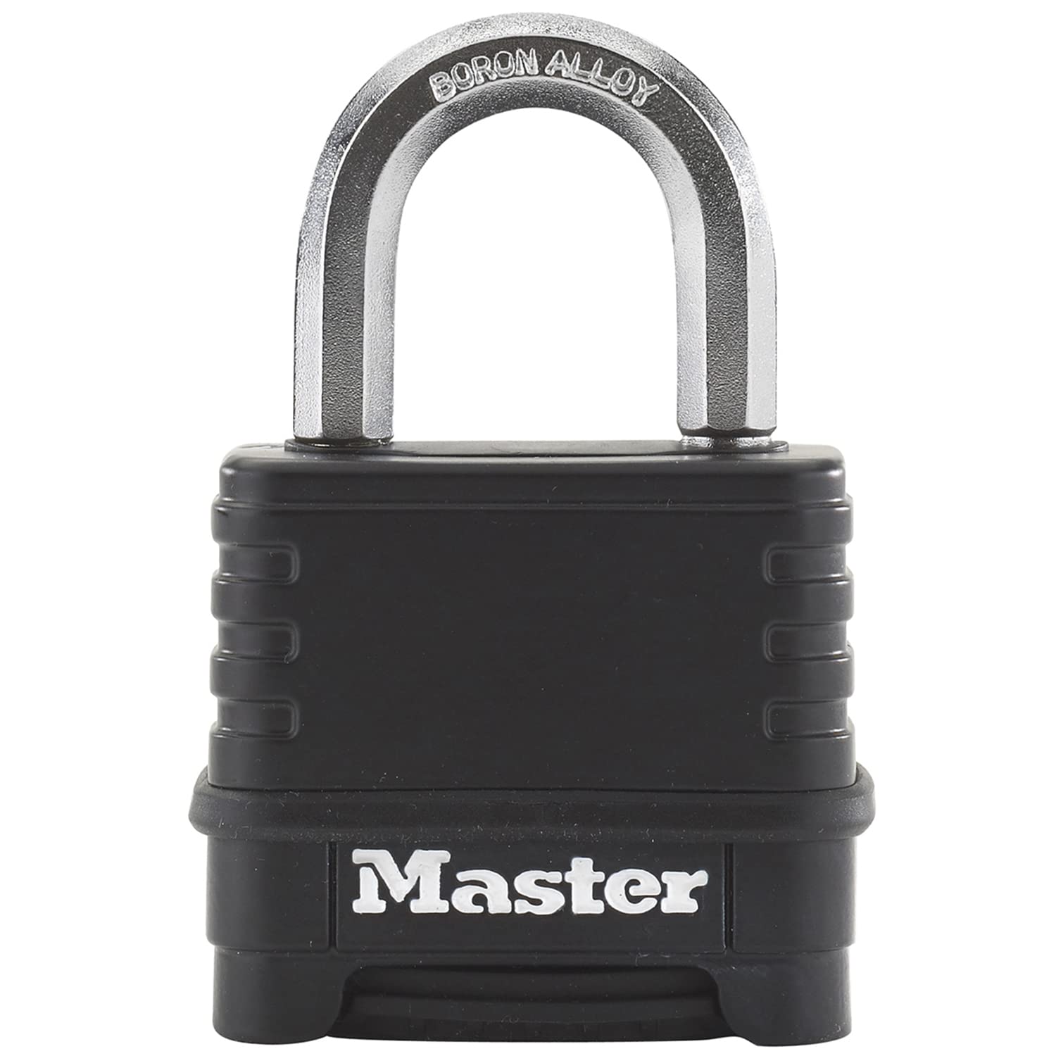 MASTER LOCK Heavy Duty Combination Padlock, Security Level 9/10, Large Ergonomic Dials, Body Bumper, Outdoor, Weatherproof, Standard Shackle