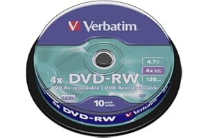 Verbatim DVD-RW 4.7Gb 4X Spindle 10 No 43552 verbatim dvdrw 4.7 gb DVD