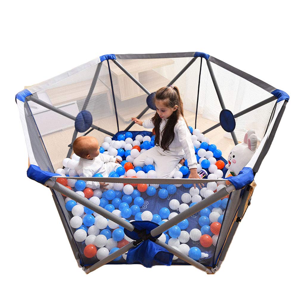 Color 77 77 146cm Size 子供の遊びフェンス赤ちゃんの安全フェンスの屋内遊び場の赤ちゃんのクロールマット 146cm Blue B07h2tdy4s Blue ベッドガードフェンス 限定製作