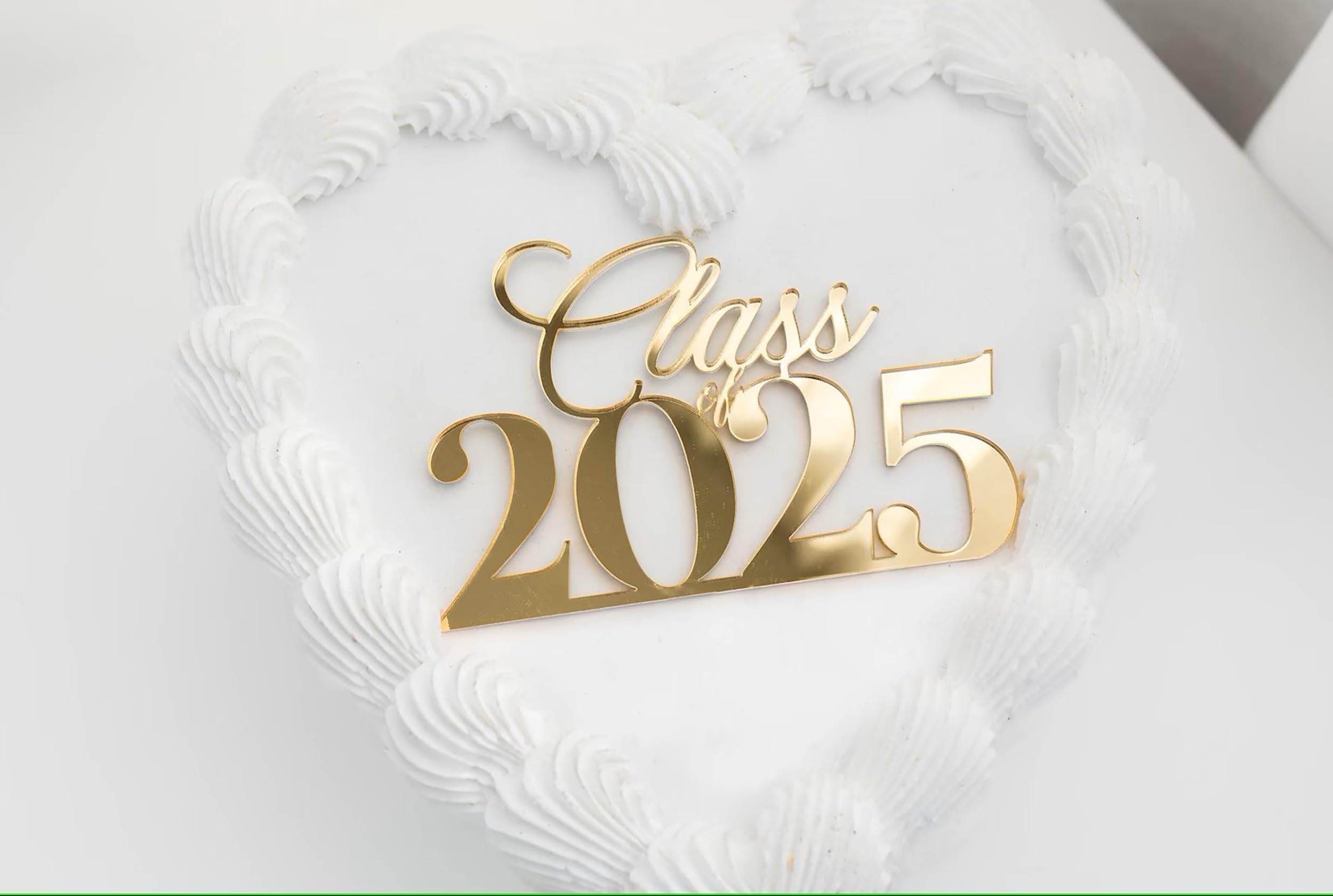 Glitter Class Of 2023 Cake Topper - Congrats Grad Decorations - 2023 High School/College/University Graduation Party Decoration Supplies, Blue And Silver