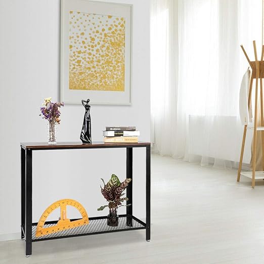 Amazon Com Console Table For Entryway Entry Accent Table W Shelf