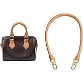 Jiesinlov 27.5inches Vachetta Leather Shoulder Rolled Strap Replacement,Short Bags Strap for Soft Lucky Speedy 25 30 Handbags (Beeswax)