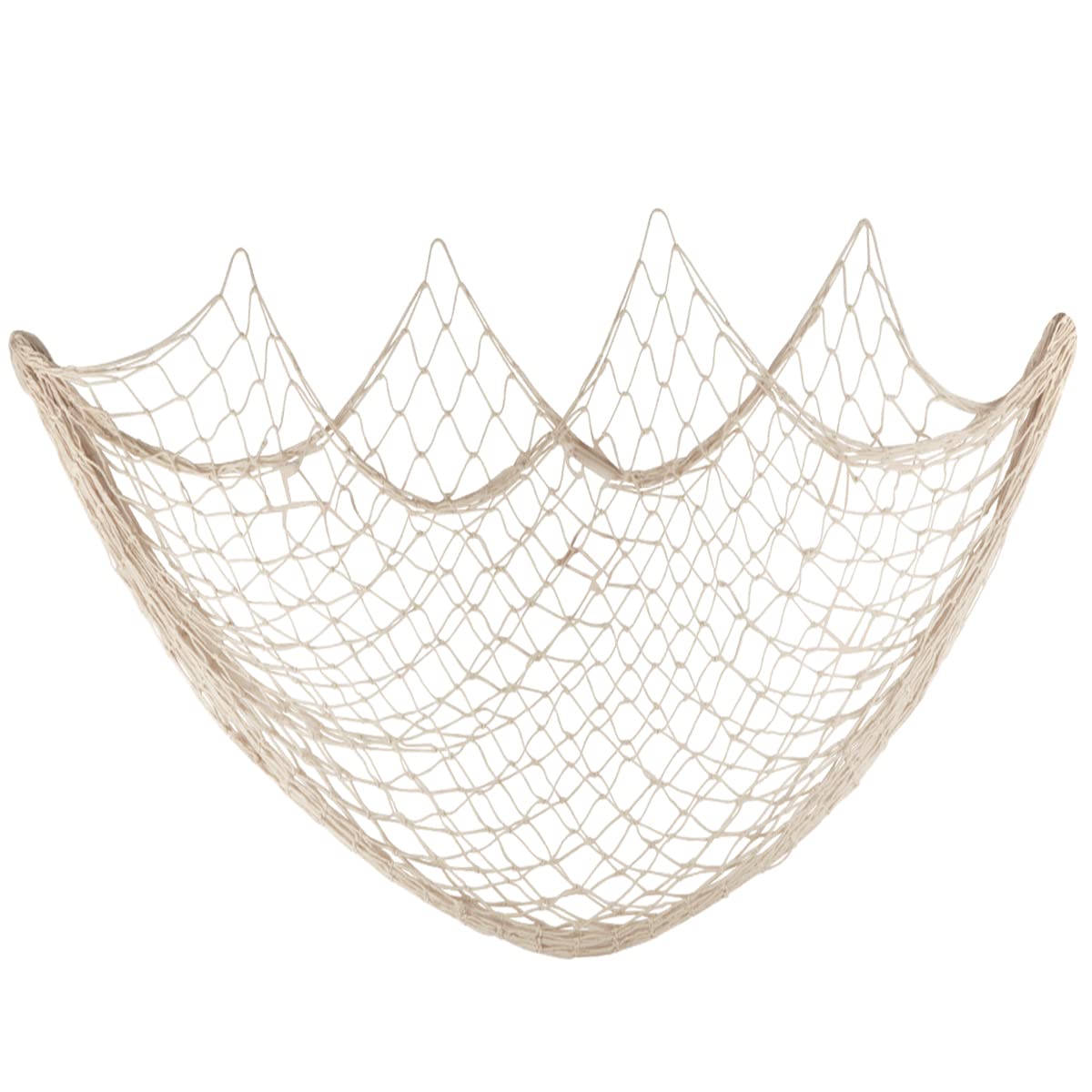 Fishing Net Wall Decor Beach Themed Fishing Net Wall Hanging for Party Wall Home Wedding Decoration Photographing Decoration,200CM x 150CM(Beige)