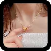 Andelaisi Boho Snake Choker Necklace Vintage Serpent Pendant Necklace Gold Spirit Snake Chain Minimalist Animal Chain Jewelry for Women