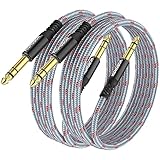 HOSONGIN 1/4 Inch TRS Instrument Cable 2-Pack