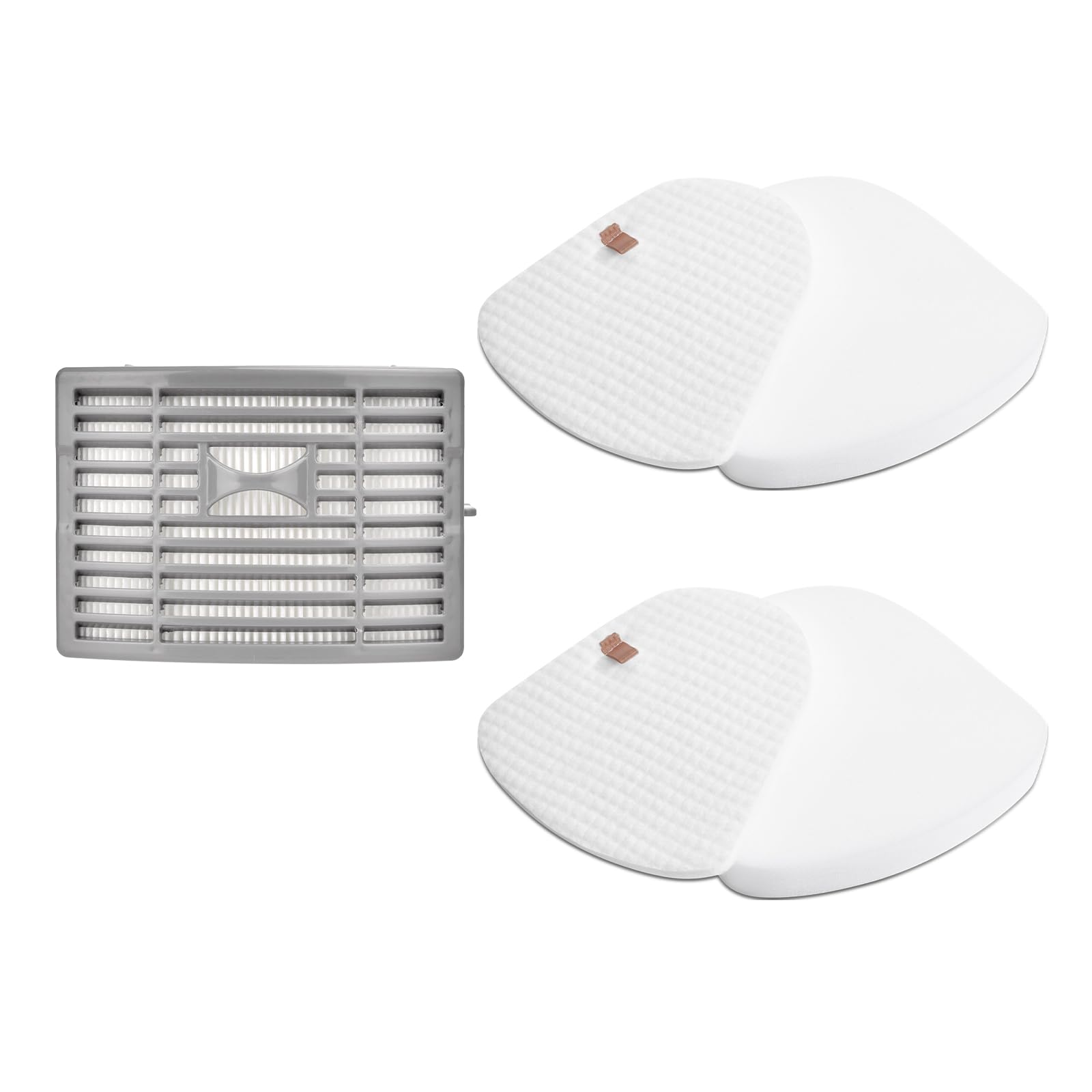Anewise 1+2 Filter Replacement for Shark Navigator NV586 NV581 NV581Q NV580 NV585 Powered Lift-Away DLX Upright Vacuum, 1 HEPA and 2 Foam Felt Filters, Part # XFFT580 & XHEP580