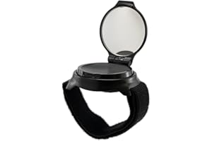 SAPOCHE Wearable Bike Wrist – Adjustable 360° Bicycle Rear View Mirror – Safe Bike Accessories for Cyclists, Mountain, Road Bike Riding – Durable Black Plastic Bike Mirror Wristband
