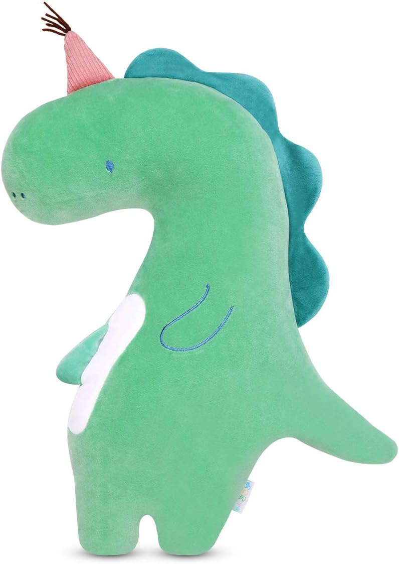 Plush Dinosaur Pillow Stuff Animal Hugging Toy Soft Cushion for Teens Adult Birthday Gift