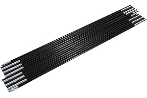 Tent Pole Support, 2 Sets 7 Sections Outdoor Camping Fiber Glass Rod Double pcs Wenzel Tent Replacement Parts Shock Corded Te