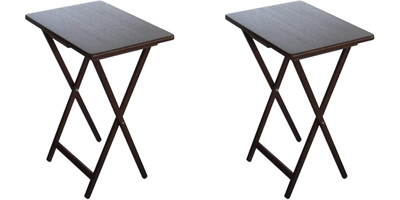 Set of 2 Folding TV Tray Table for Living Room and Home Office
