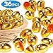 YEAHBEER 36 Pieces Shiny Golden Metallic Easter Eggs-2 3/8