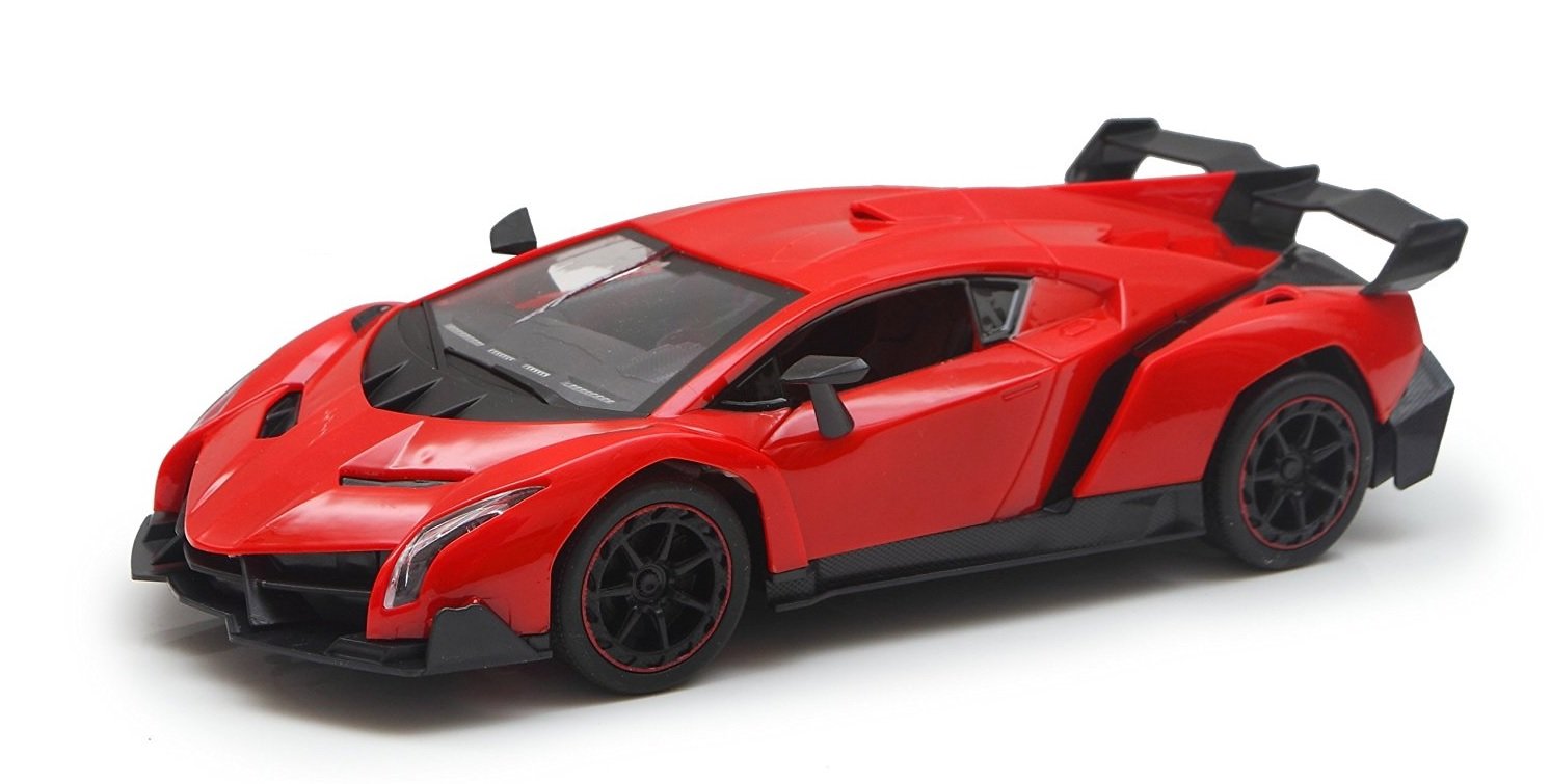 Kinsmart Veneno Model Car Special Matte Red Openable Doors