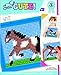 Colorbok Q2342A Horse Learn to Stitch Needlepoint Kit, 6-Inch by 6-Inch, Blue Frame