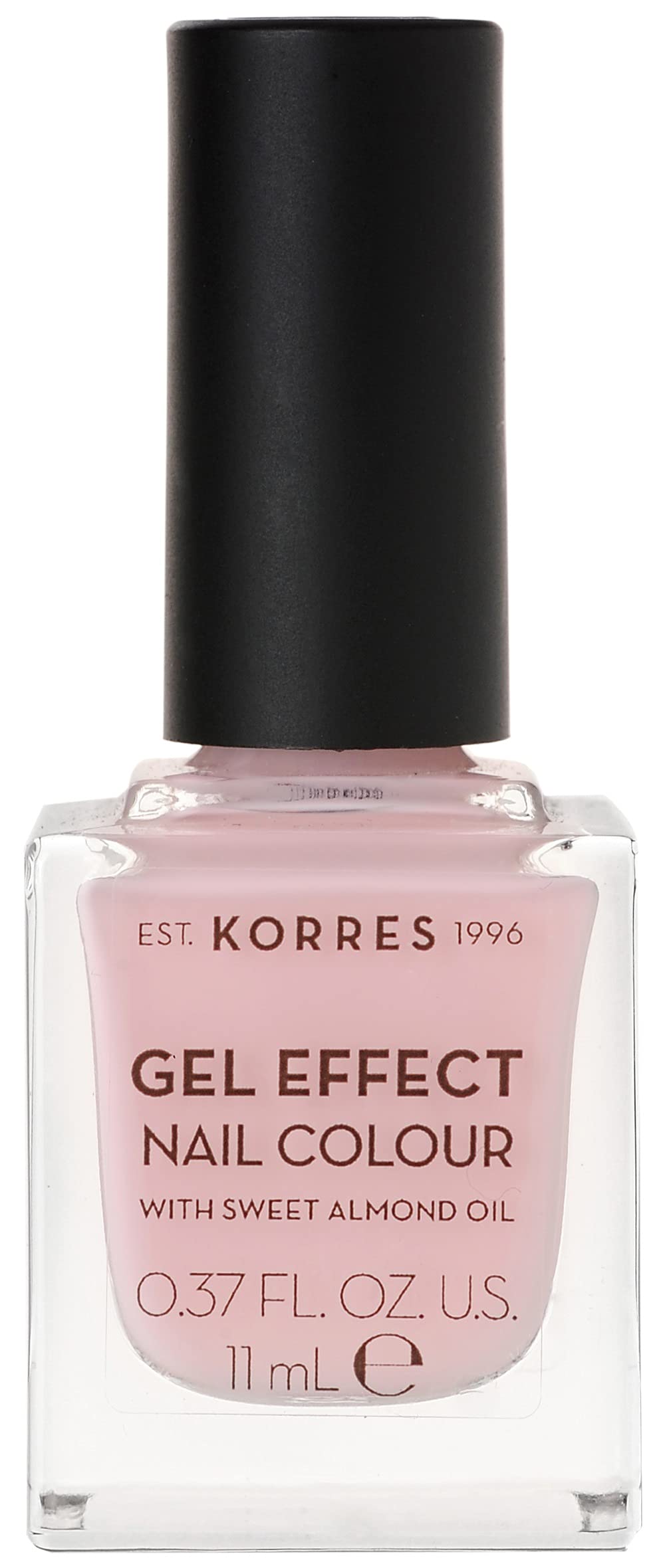 KORRES Natural Gel Effect Nail Colour, Candy Pink 11 ml, Vegan