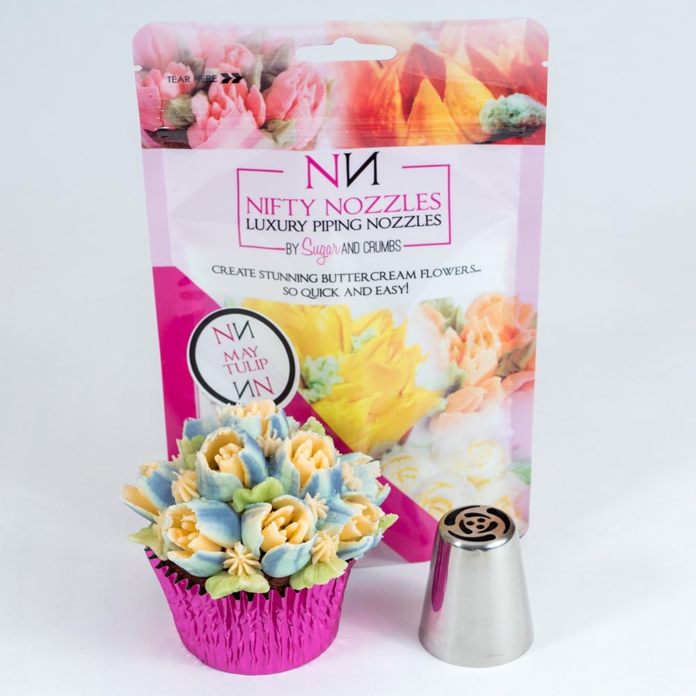 May Tulip Stainless Steel Icing Piping Nozzle for Cakes and Bakes