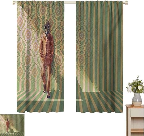 Amazon ファンタジー 窓用カーテン ドレープ 中世のお城スタイル 高層ビル 都市 イラスト カスタマイズカーテン マルチカラー W63 X L63 Inch ラグ カーテン ファブリック オンライン通販