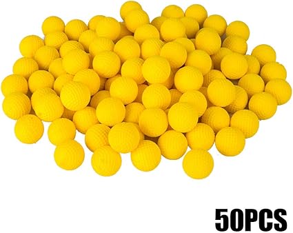 Amazon.com: 50 bolas redondas compatibles con Nerf Rival Apolo, juguete para niños, material de poliuretano.: Arte, Manualidades y Costura