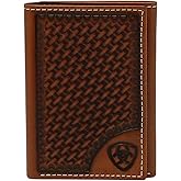 ARIAT Men's Trifold Wallet Brown