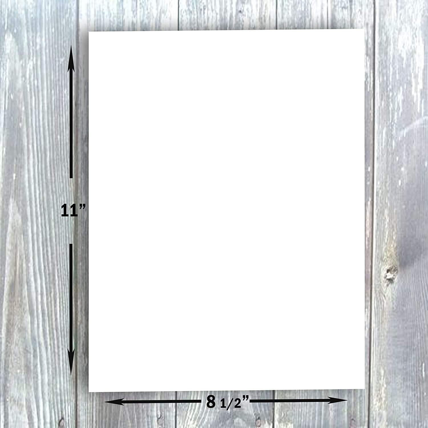 Hamilco White Cardstock Thick Paper 8 1/2 x 11" Heavy Weight 120 lb Cover Card Stock 100 Pack: Office Products