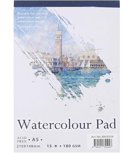 Anupam Watercolour Paper - 500 GSM - PH Neutral - Acid Free - Cold...