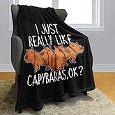 OHTMTHO Cute Capybaras Blanket, Soft Warm Plush Fleece Throw Blankets, Gifts for Capybara Lovers, 40" x 50"