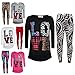 Kids Girls Love Printed Trendy Top & Stylish Fashion Legging Set Age 7-13 Years