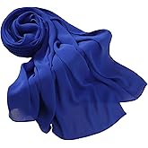 PeacePray Premium Long Crinkle Chiffon Hijab Scarf for Women, Very Soft Muslim Head Scarfs