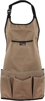 Discoball Oxford Cloth Garden Apron with 13 Pockets Waterproof Wear-Resistant