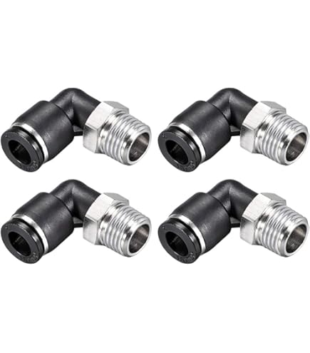 PATIKIL Lot De 2 Raccords D'air à Pousser Pour Connecter Les Raccords D'air, Tube OD De 1,9 Cm Vers Filetage Mâle NPT De 3/8", Raccords à Connexion Rapide