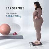 RENPHO Scale 500lbs Capacity Ultra Wide 12x12 Platform Body Fat Bluetooth view 2