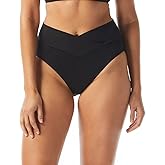 COCO REEF Serene Cross Over Bikini Bottoms for Women with High V Waistband and Tummy Control