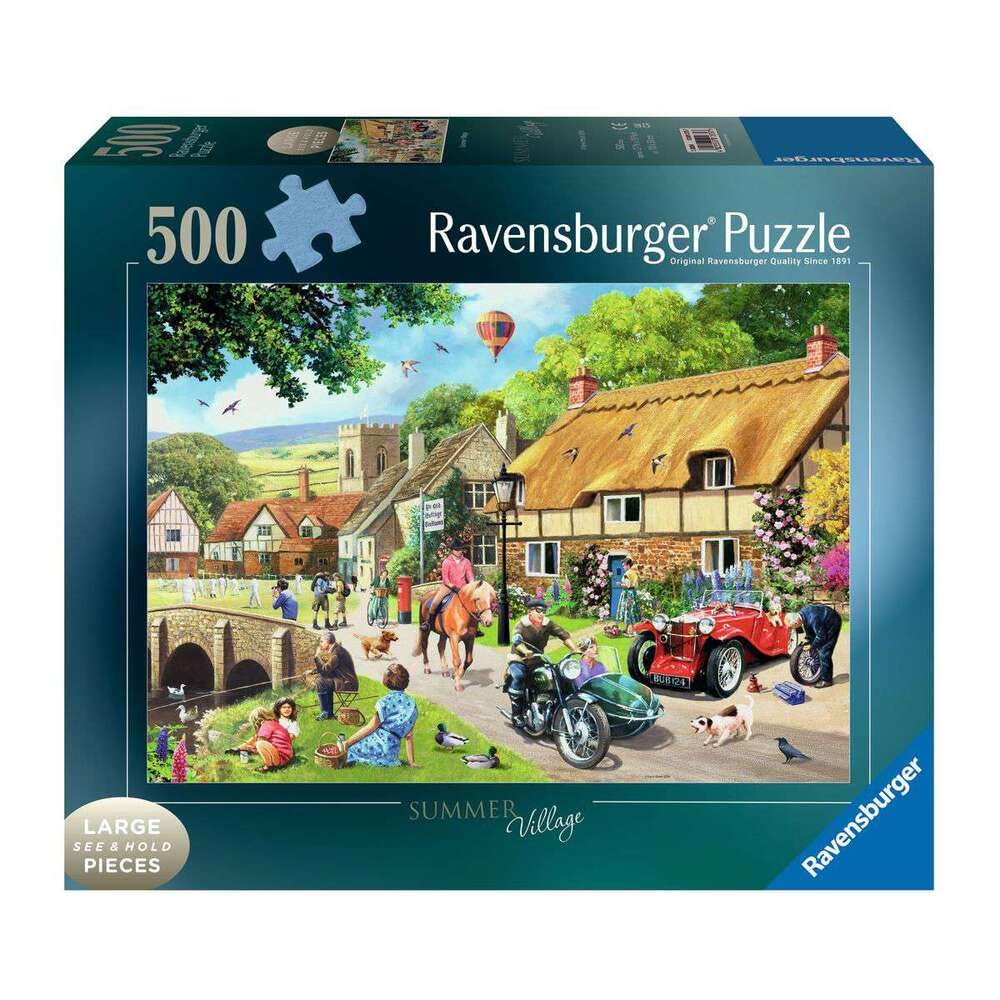 Ravensburger Summer Village 500 Piece Jigsaw Puzzle for Adults and Kids Age 10 Years Up - Large Format