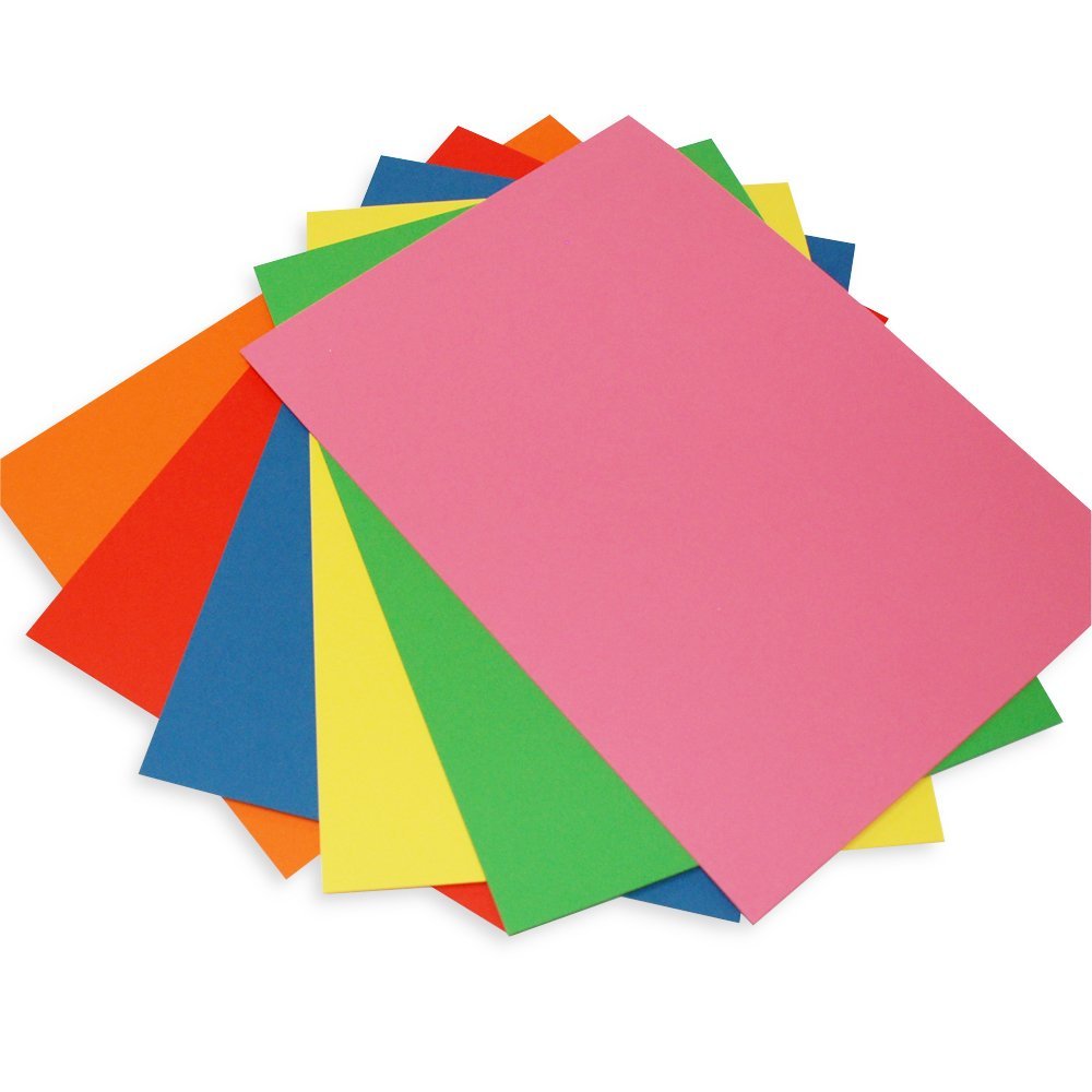 Craft UK 2182 A4 Bright Rainbow Card - Multi-Colour