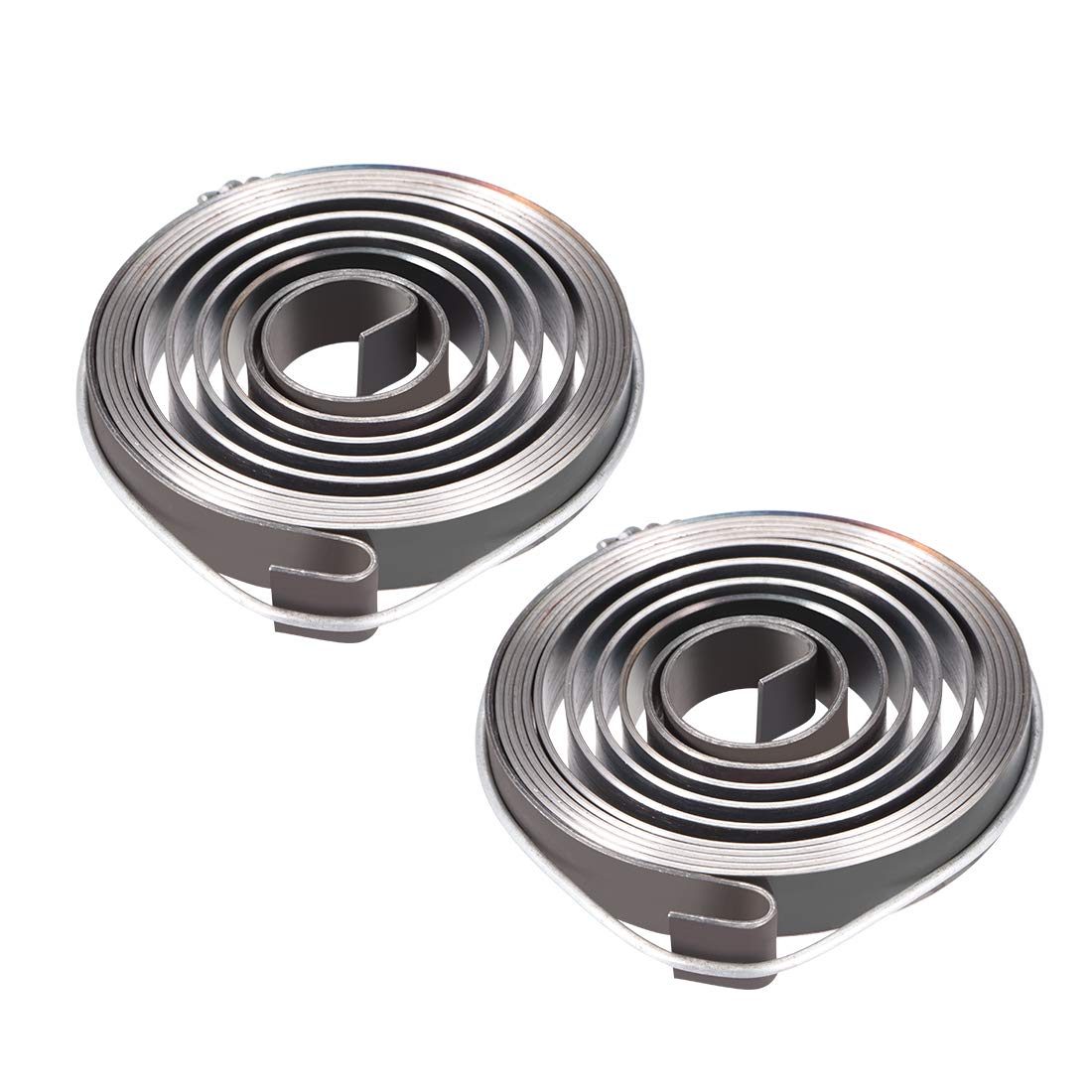 sourcing map Drill Press Spring Drill Press Quill Feed Return Coil Spring Assembly Spring Steel Chemical Blackening Finish 1540mm Expand Long 52x8x0.8mm 2 Pcs