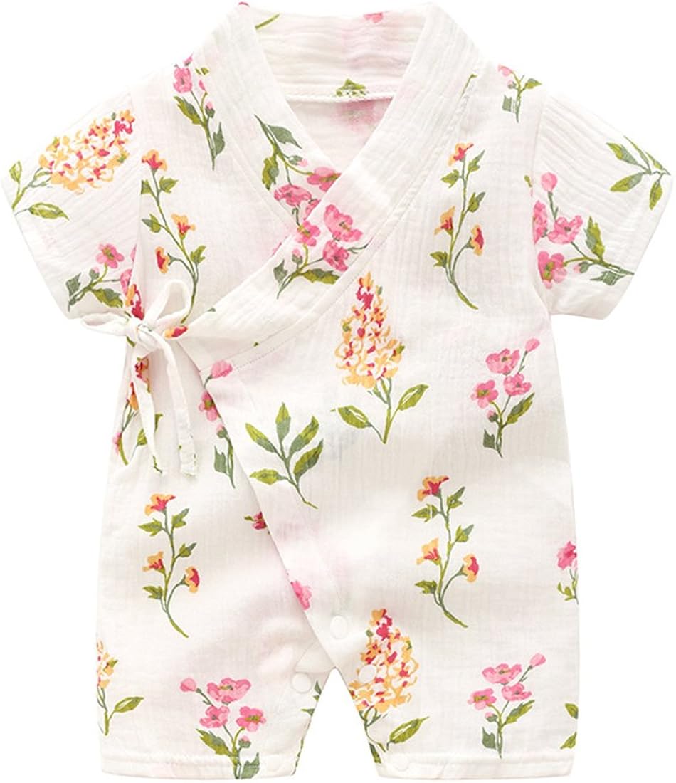 PAUBOLI Kimono Robe Newborn Cotton Yarn Robe Baby Romper Infant Japanese Pajamas…: Clothing