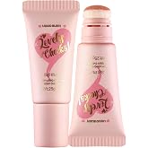 Liquid for Cheeks Long-Lasting Cheeks Stick With Soft Brush Silky Texture Facial Makeup Natural Look (A01)