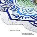 Ricdecor Round Beach Towel Large Mandala Beach Towel Blanket with Tassels Ultra Soft Super Water Absorbent Multi-Purpose Beach Throw 59 inch across By (NO.52)