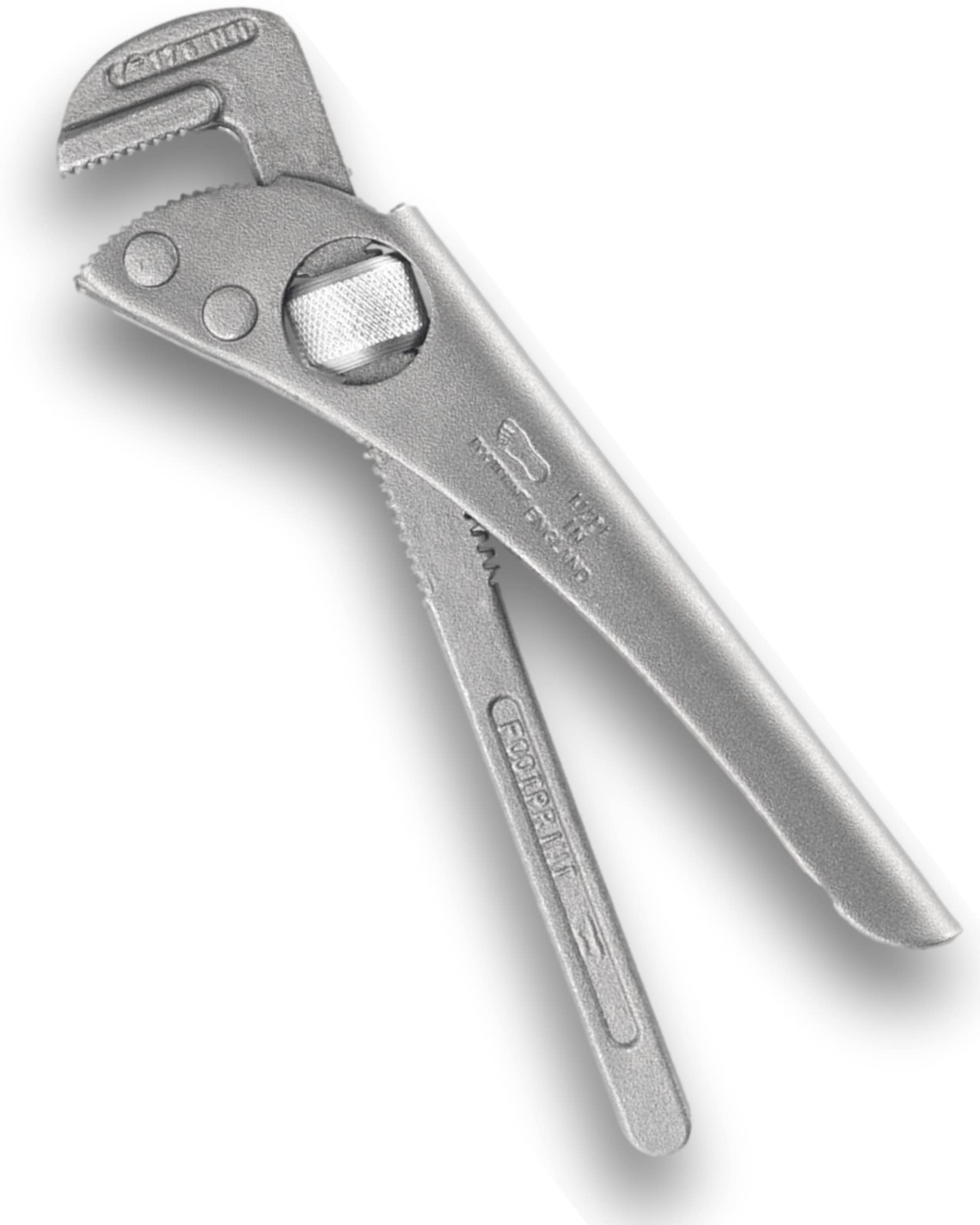 Footprint 900w Pipe Wrench - Thumbturn 7.in, Steel, 7", 175mm