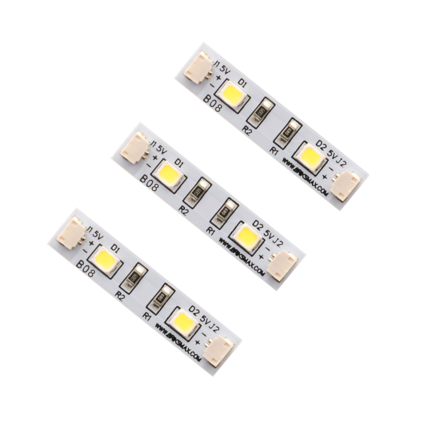 BRIKSMAX LED Strip Lights White Small for DIY Lego/Moc Lighting(3 Pack)