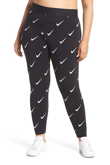 nike all over print swoosh leggings