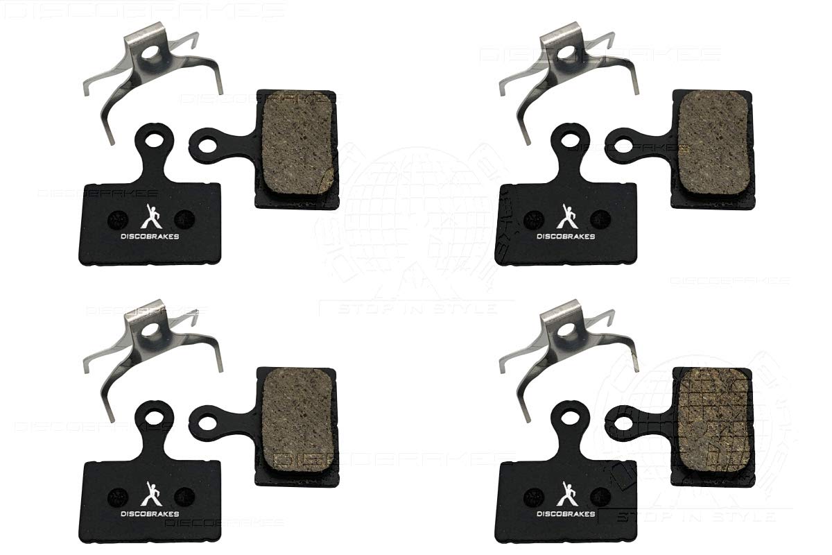 4 Pairs of DiscoBrakes Pads Compatible with Shimano XTR DEORE XT SLX BR-M9100 BR-M9110 BR-M8110 M7110 BR-R9170 BR-R8070 BR-4770 BR-RS805 BR-RS505 BR-RS405 RS305 BR-U5000 BR-RX810 BR-RX400 Disc Brakes