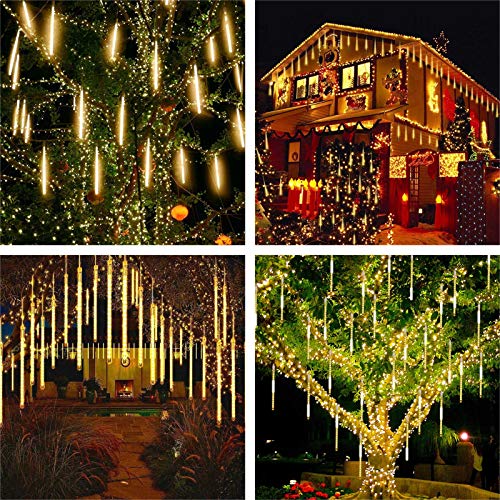 288LED Meteor Shower Rain Lights, 8Tubes Falling Rain Drop Icicle